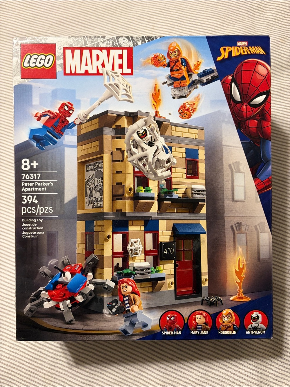 NIB LEGO Marvel Spider-Man Peter Parker's Apartment 76317 Sealed Set